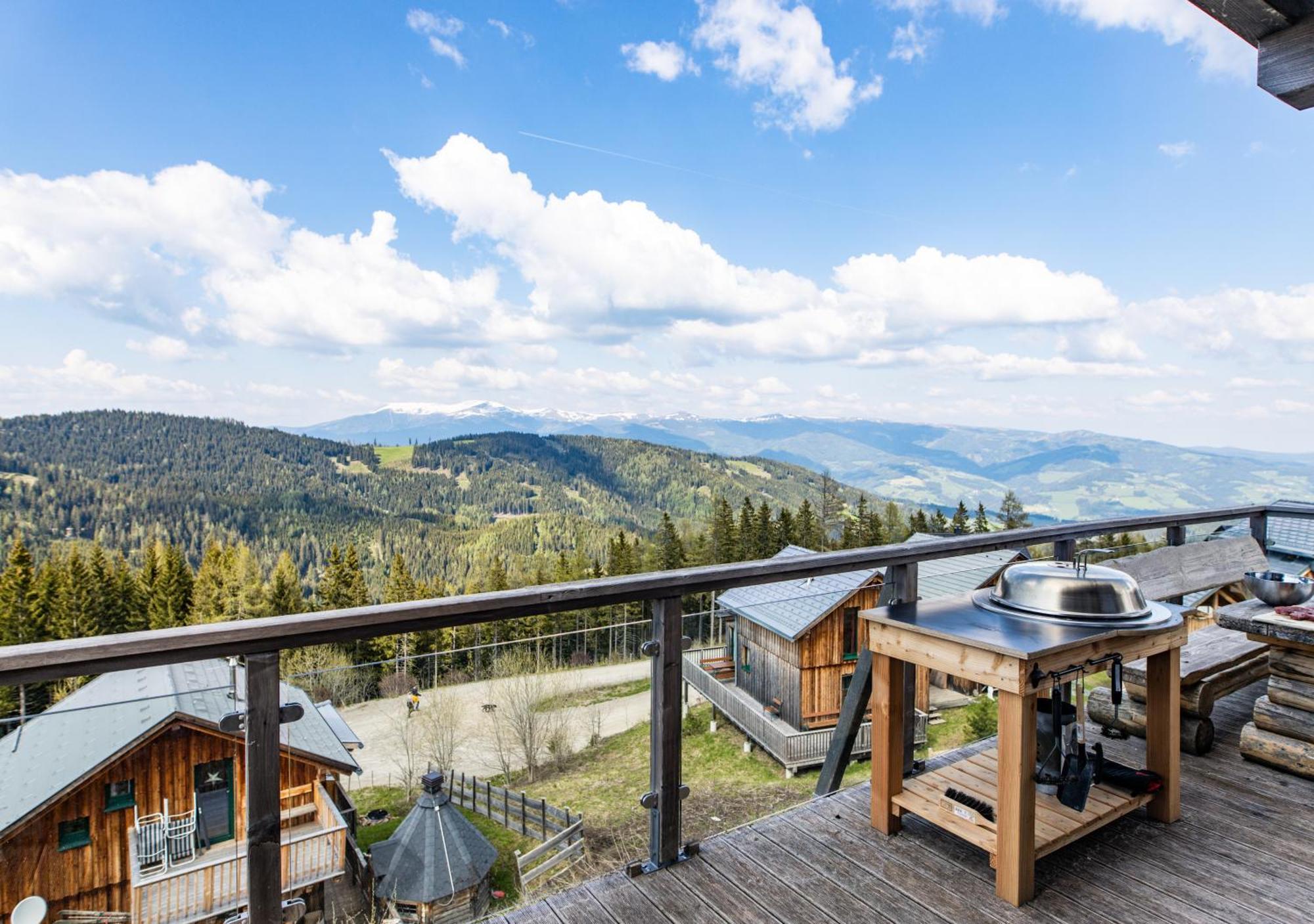 1A Chalet "Wolke" Wandern, Grillen, Wellness Im Traumhaus Wolfsberg Exteriör bild
