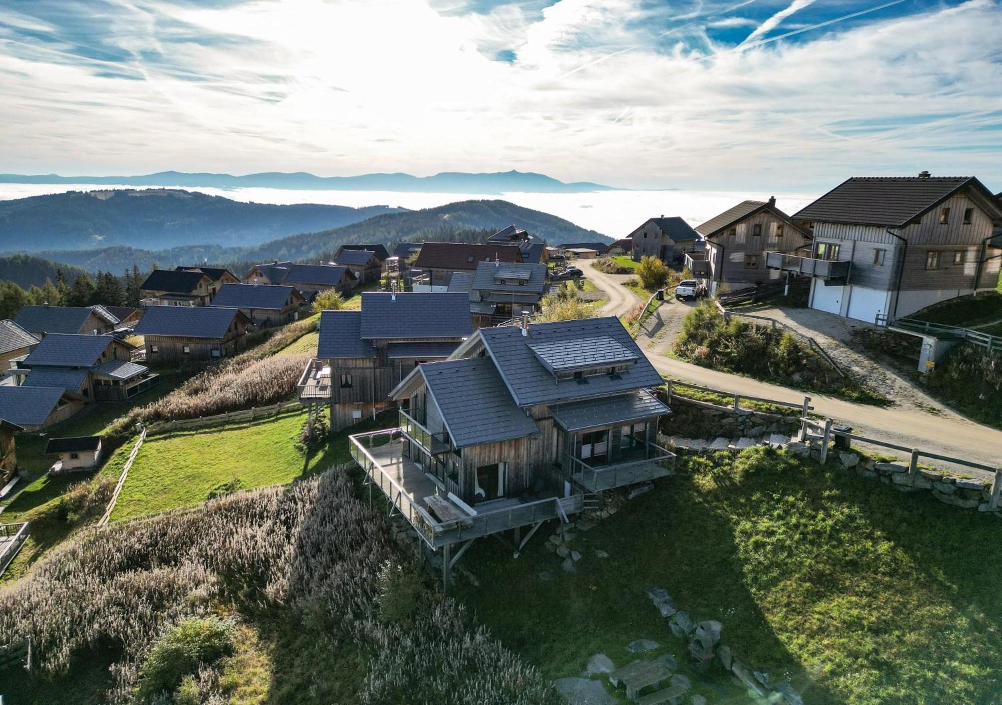 1A Chalet "Wolke" Wandern, Grillen, Wellness Im Traumhaus Wolfsberg Exteriör bild