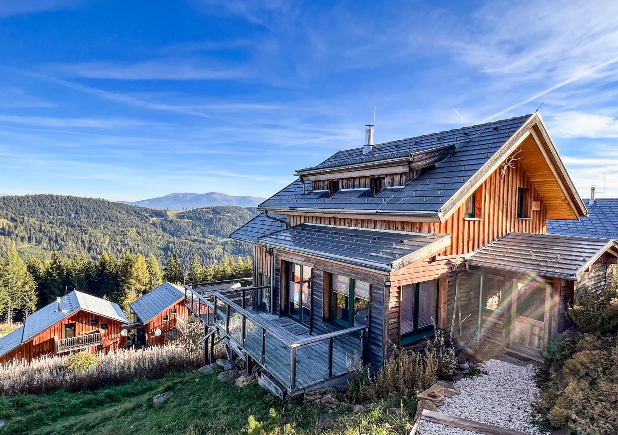 1A Chalet "Wolke" Wandern, Grillen, Wellness Im Traumhaus Wolfsberg Exteriör bild