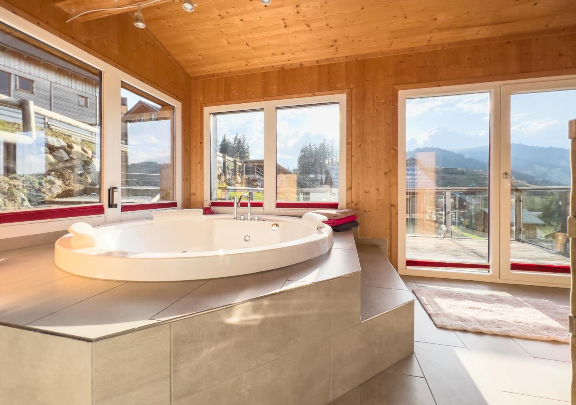 1A Chalet "Wolke" Wandern, Grillen, Wellness Im Traumhaus Wolfsberg Exteriör bild